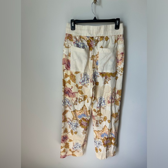 House of Harlow 1960 cream floral Halter & Wide Leg pant Set - Picture 6 of 6